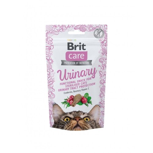 Ласощі Brit Care Functional Snack Urinary для котів д/здоров я сечовидільної системи з індичкою - 50 г