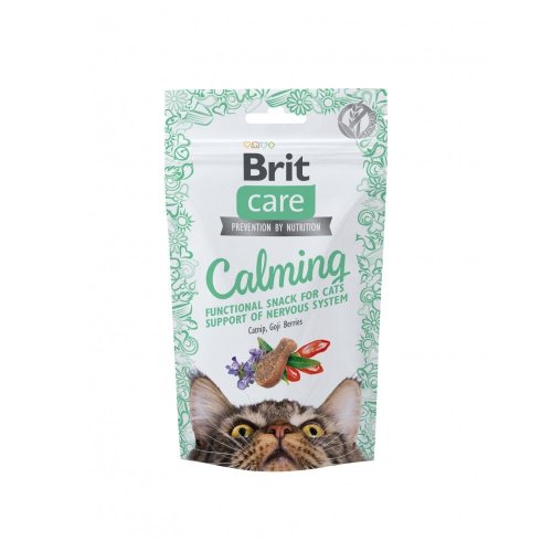 Ласощі Brit Care Functional Snack Calming д/котів для підтримки нервової системи з куркою - 50 г