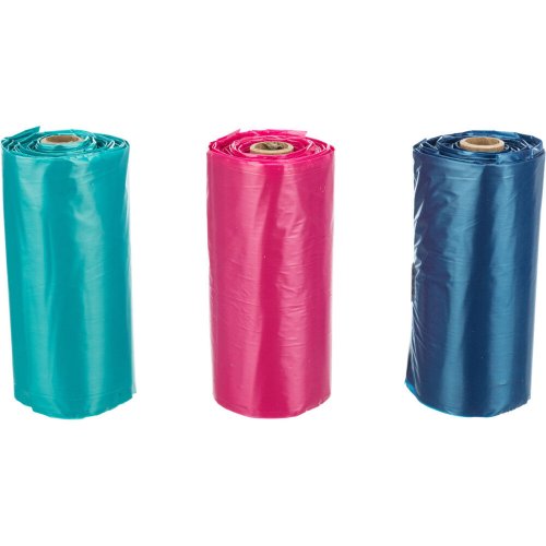 Пакети для фекалій Trixie для собак з ручками 3 шт по 15 пакетів різнокольорові - 1 шт