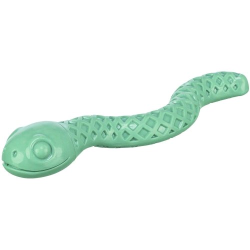 Іграшка Trixie для собак Змія для ласощів термопластична гума 27 см зелена - 1 шт