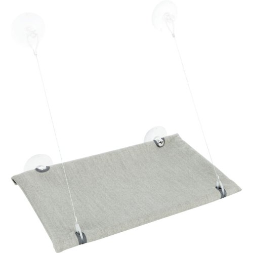 Лежак Trixie для вікна з кріпленнями велюр 50 х 30 см сірий - 1 шт - 1 шт