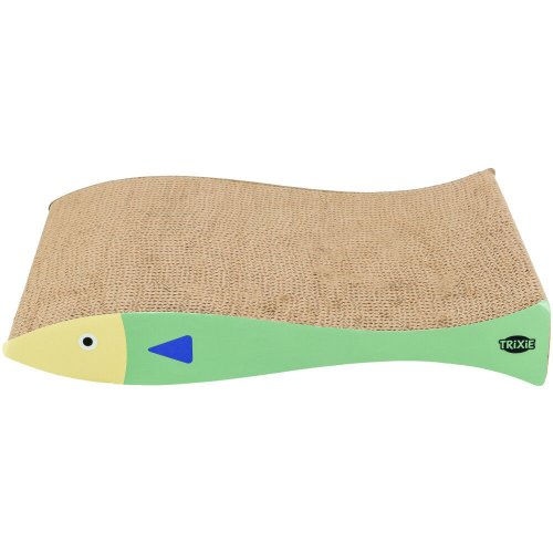 Дряпка Trixie для котів Риба картонна з котячою м ятою 2 шт 40х30х11 см м ятно-кремовий - 1 шт - 1 шт