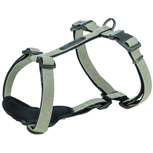 Шлея Trixie CityStyle H-harness для собак бавовна S–M 42–60 см 15 мм - Сірий