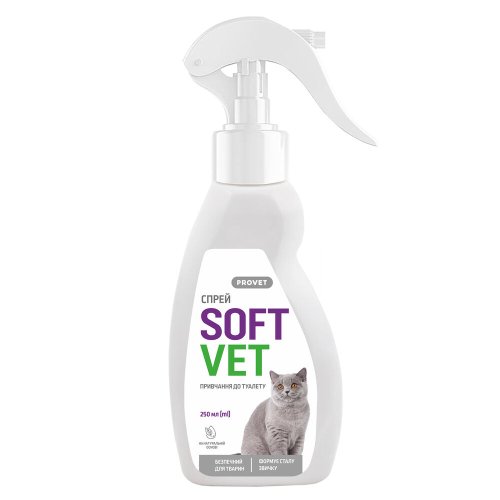 Спрей Provet SOFTVET привчання до туалету для котів - 250 мл - 250 мл