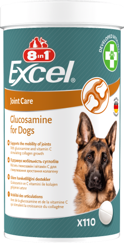 Вітаміни 8in1 Excel Glucosamine для цуценят та дорослих собак, для суглобів - 110 шт