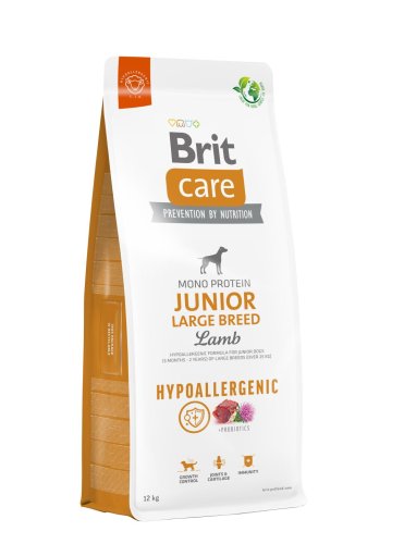 Сухий корм Brit Care Dog Hypoallergenic Junior Large Breed для молодих собак великих порід, гіпоалергенний з ягням - 12 кг