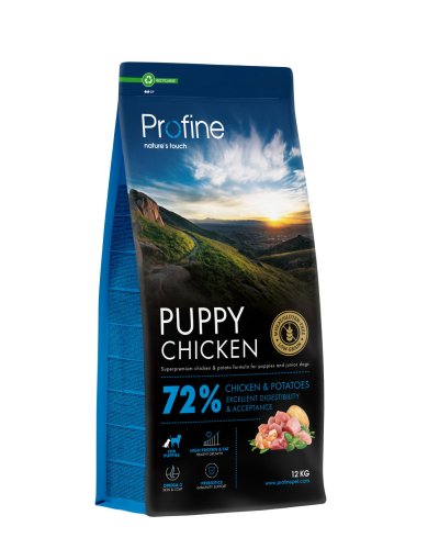 Корм сухий Profine Puppy Chicken and Potatoes для цуценят та юніорів всіх порід, з куркою та картоплею - 12 кг