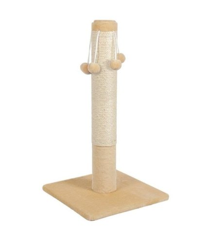 Дряпка Природа Д04 стовпчик 67 см з 4-ма бубонами бежева - 1 шт - 1 шт