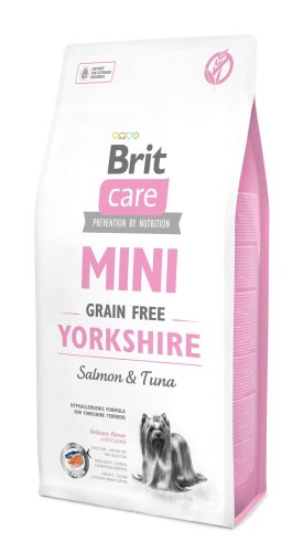 Сухий корм Brit Care GF Mini Yorkshire для йоркширських тер'єрів, з лососем та тунцем - 7 кг