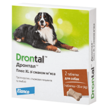 Таблетки Drontal ДРОНТАЛ Плюс XL для собак 10-35 кг від глистів - 1 таб